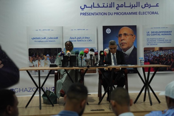 Campagne électorale pour la présidentielle 2024 : voici le programme de Ghazouani Campagne électorale pour la présidentielle 2024 : voici le programme de Ghazouani