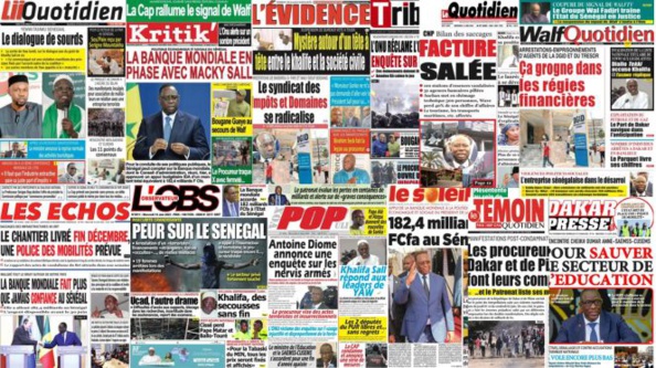 EDITO COMMUN DE LA PRESSE SENEGALAISE EDITO COMMUN DE LA PRESSE SENEGALAISE