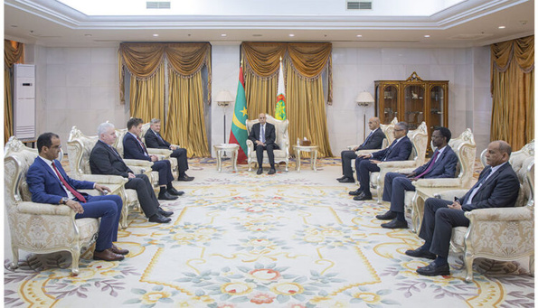 Une délégation de BP chez Ghazouani Une délégation de BP chez Ghazouani