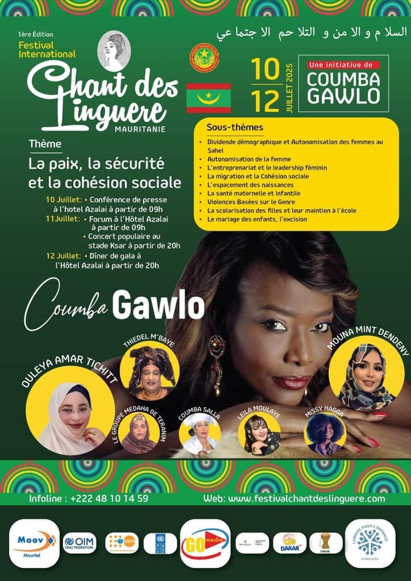 Nouakchott va vibrer au chant des linguères du 10 au 12 juillet Nouakchott va vibrer au chant des linguères du 10 au 12 juillet