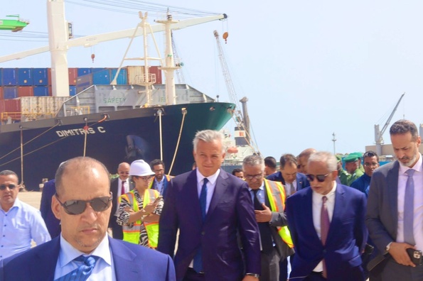 Visite au port du Ministre délégué, auprès du chef du gouvernement marocain, chargé de l’investissement