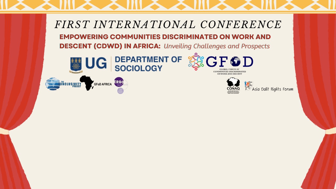 Conférence Régionale sur l’autonomisation des Communautés Discriminées Conférence Régionale sur l’autonomisation des Communautés Discriminées