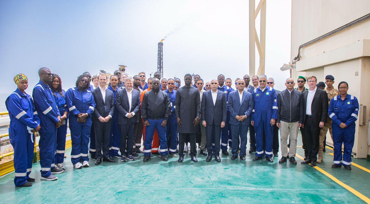 Début symbolique des exportations de GTA en présence de Ghazouani et Faye